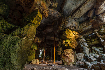 Galliner de Madona hypostyle room, Es Migjorn Gran, Menorca, Balearic Islands, Spain