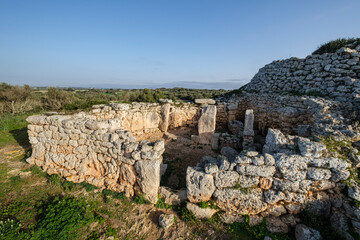 Fototapeta na wymiar So na Caçana sanctuary village, Alaior, Menorca, Balearic Islands, Spain