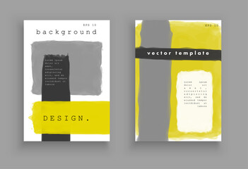 Minimalistic art. Cover design. Abstract painting style. Colorful background geometric patterns. Vector template brochures, flyers, presentations, leaflet, magazine a4 size. Eps 10