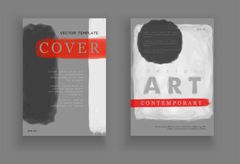 Minimalistic art. Cover design. Abstract painting style. Colorful background geometric patterns. Vector template brochures, flyers, presentations, leaflet, magazine a4 size. Eps 10