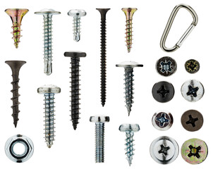 fasteners isolates on white background