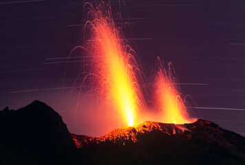 Stromboli eruptions and stars