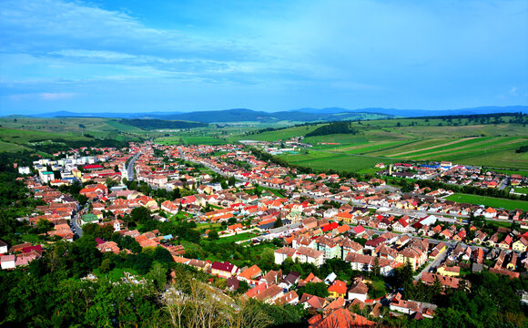 landscape from the city of Rupea - Romania