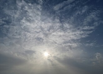 blue sky with clouds