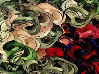 abstract grunge background graphic stylization on textured canvas of chaotic strokes of paint spots