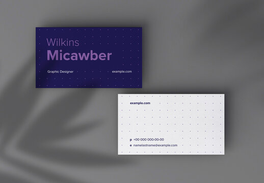 Dot Patterned Business Card Layout