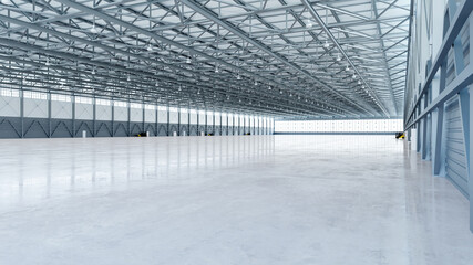 Airplane Hangar Interior 4b