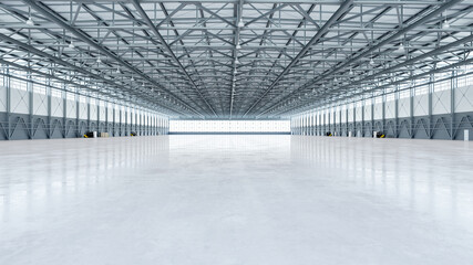 Airplane Hangar Interior 4b