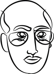 Hand-drawn faces of people. suitable for backgrounds, wallpaper, textiles, editorial, and more.