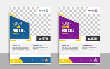 Modern Real Estate house Flyer Template and post