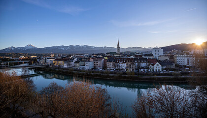 Austrian alpine town in Carinthia - Villach