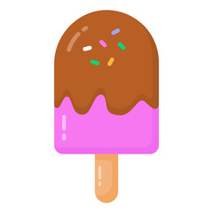 A popsicle ice candy flat icon