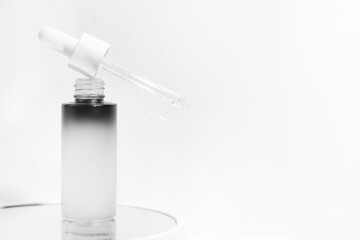 beauty fashion cosmetic makeup bottle dropper lotion cream product with skincare healthcare concept on background