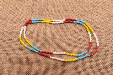 Photograph of the representative necklace of the Orisha Osun