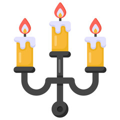 
A burning light characterizing vintage torch 

