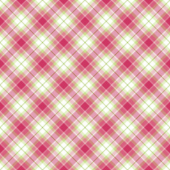 Diagonal Tartan plaid, bright pink and green seamless pattern 2