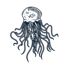 jellyfish tentacles sketch