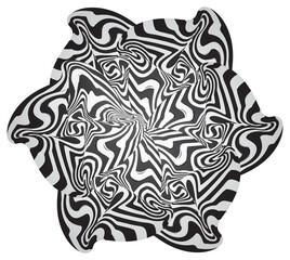 Abstract round paint background with Stripes