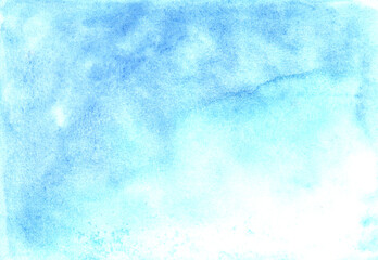 blue abstract watercolor background with watercolor splashes