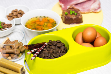 Preparing natural organic food for pets at home
