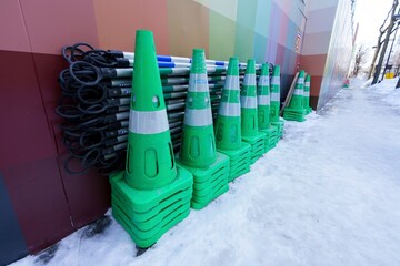 工事現場のロードコーン