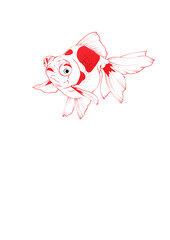金魚　イラスト