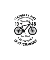 Bicycle biker custom typography vector for t- shirt, template, icon, image, infographic, minimal, graphic design.