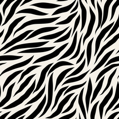 Fototapeta na wymiar Seamless pattern with linear waves. Endless stylish texture. Ripple repeating background. Natural stylized veins. Can be used as swatch for illustrator.