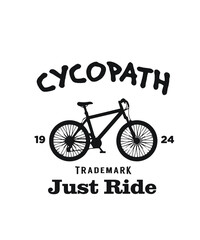 Fototapeta na wymiar Bicycle biker custom typography vector for t- shirt, template, icon, image, infographic, minimal, logotype graphic design.