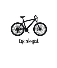 Bicycle biker custom typography vector for t- shirt, template, icon, image, infographic, minimal, logotype graphic design.