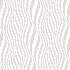 Vector seamless pattern. Endless stylish texture. Striped ripple background.