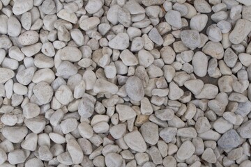 fondo de piedras blacas redondeadas