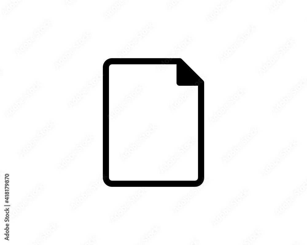 Poster document icon. file, text document, a sheet of paper document. pdf, doc symbol for modern websites a