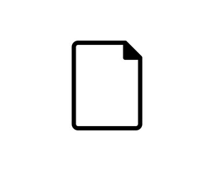 Document icon. File, text document, a sheet of paper document. Pdf, doc symbol for modern websites and mobile app UI designs.