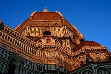 Duomo in Florence, Italy, against blue sky 