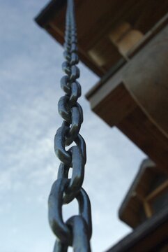 chain and hook on sky