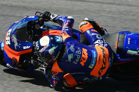 Mugello - Italy, 1 June: Portuguese Red Bull Ktm Tech 3 Team rider Miguel Oliveira in action during 2019 GP of Italy of MotoGP on June 2019 in Italy