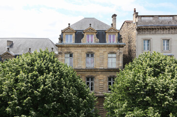 Fototapeta na wymiar Bordeaux - France - old town district - classical building