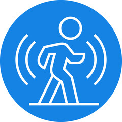 Motion Sensor Security System Outline Icon