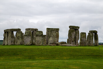 Fototapeta na wymiar Stonehenge on a grey day