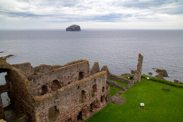 ruins of the castle on the ocean