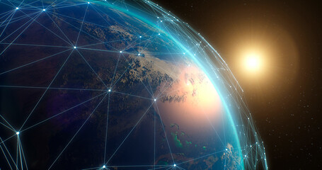 Modern network connections over Earth