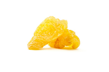 Dried fruit pears isolated on white background