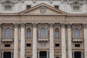 Saint Peter's Basilica Facade in Rome