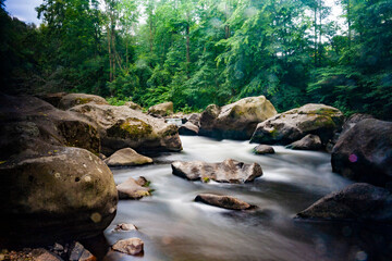 Wasserlauf Steine Bach Fluss Deutschland