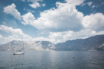 Beautiful Kotor Bay scenery in Montenegro
