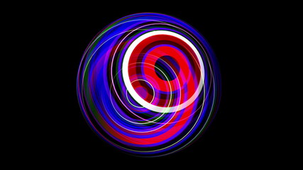 3D illustration of Colorful sphere