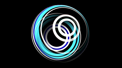 3D illustration of Colorful sphere