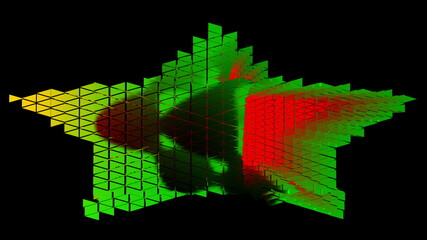 3D illustration of abstract object