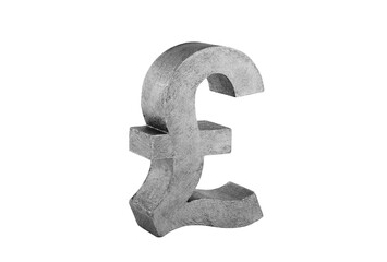 Pound symbol isolated on white background